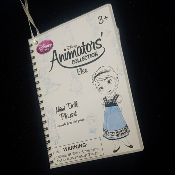DISNEY Store ANIMATORS Collection 5" ELSA Mini DOLL PLAY SET w/Case New - Picture 8 of 10